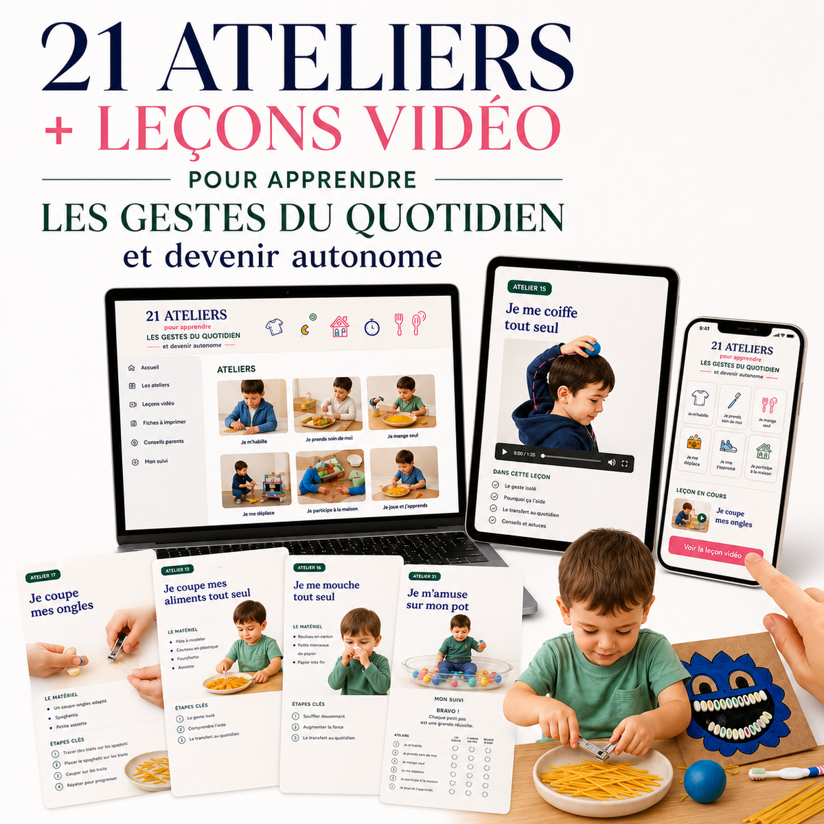 Des ateliers pour apprendre aux enfants l'autonomie au quotidien